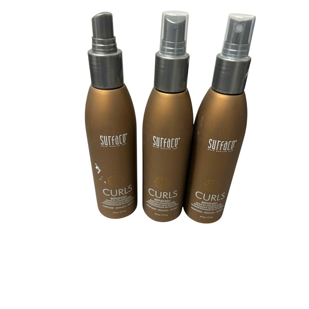 Lot 3 Surface Curls Replenish Leave In Conditioner Spray 6oz Hair Care
